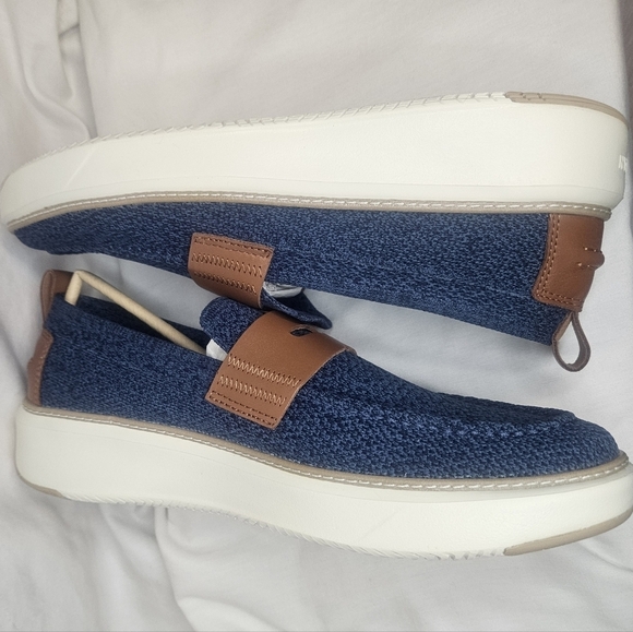 Cole Haan GrandPrø Blue Topspin Stitchlite™ Penny Loafers Sz 11 NWT - Picture 7 of 12